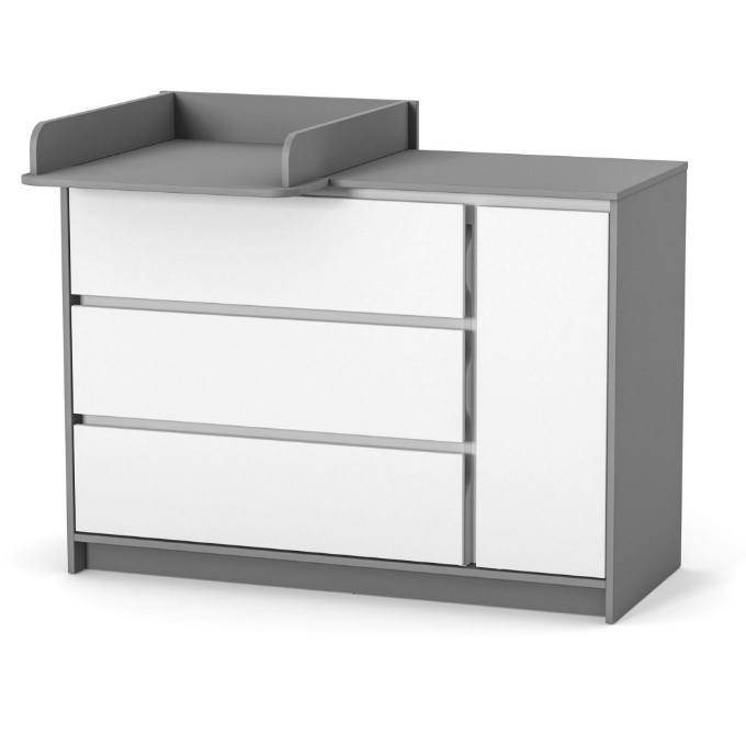 Comoda camera copii Rian Alb-Grafit 1200 (3)